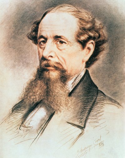 Portrait of Charles Dickens, 1869 by E. Goodwyn Lewis